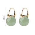 thumbnail image 6 of 1 Pair Women Drop Earrings Glass Bead Polished Copper Huggie Earrings Pierced Buckle Earrings Christmas Valentines Day Gift Ear Jewelry, 6 of 8
