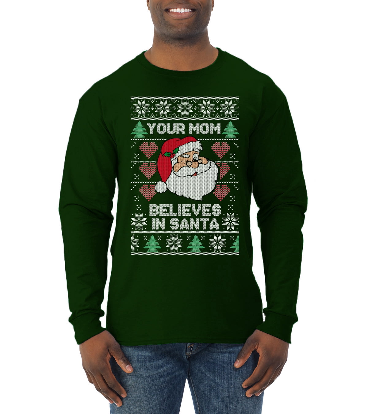 Santa Ugly Christmas Sweater Mens 