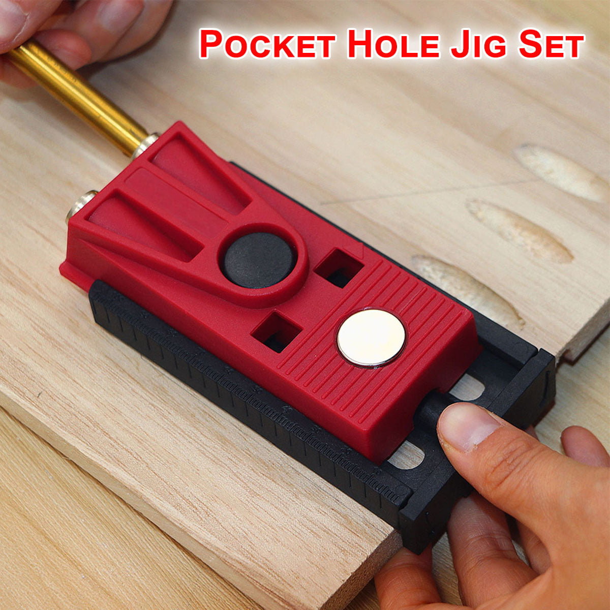25PCS Pocket Hole Jig System Wood Doweling Joinery Drill Guide New TOP 