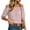 Pink, variant on Yrmaups Polka Dot Off Shoulder Blouse for Women Plus Size, Ruffle Sleeve Flowy Pullover Top, Lightweight Summer Beach Vacation Daily Wear, Black L