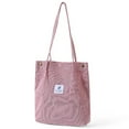 thumbnail image 1 of Sonducket Bolso de pana para niña, bandolera de moda, bolsas portátiles para botellas de agua para teléfono móvil, viajes al aire libre, Bolsas de mensajero y de hombro Rosa claro, 1 of 6