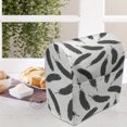 thumbnail image 4 of Feather Lounger Chair Bag, Design of Repeating Delicate Feathers Distributed on a Plain Background, High Capacity Storage with Handle Container, Lounger Size, Grey Teal and White, by Ambesonne, 4 of 5