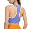 thumbnail image 5 of Sport Bras Women Pullover Bra Feature V-Neck Demi & Balconette Bra Style W-1804 Blue XL, 5 of 5