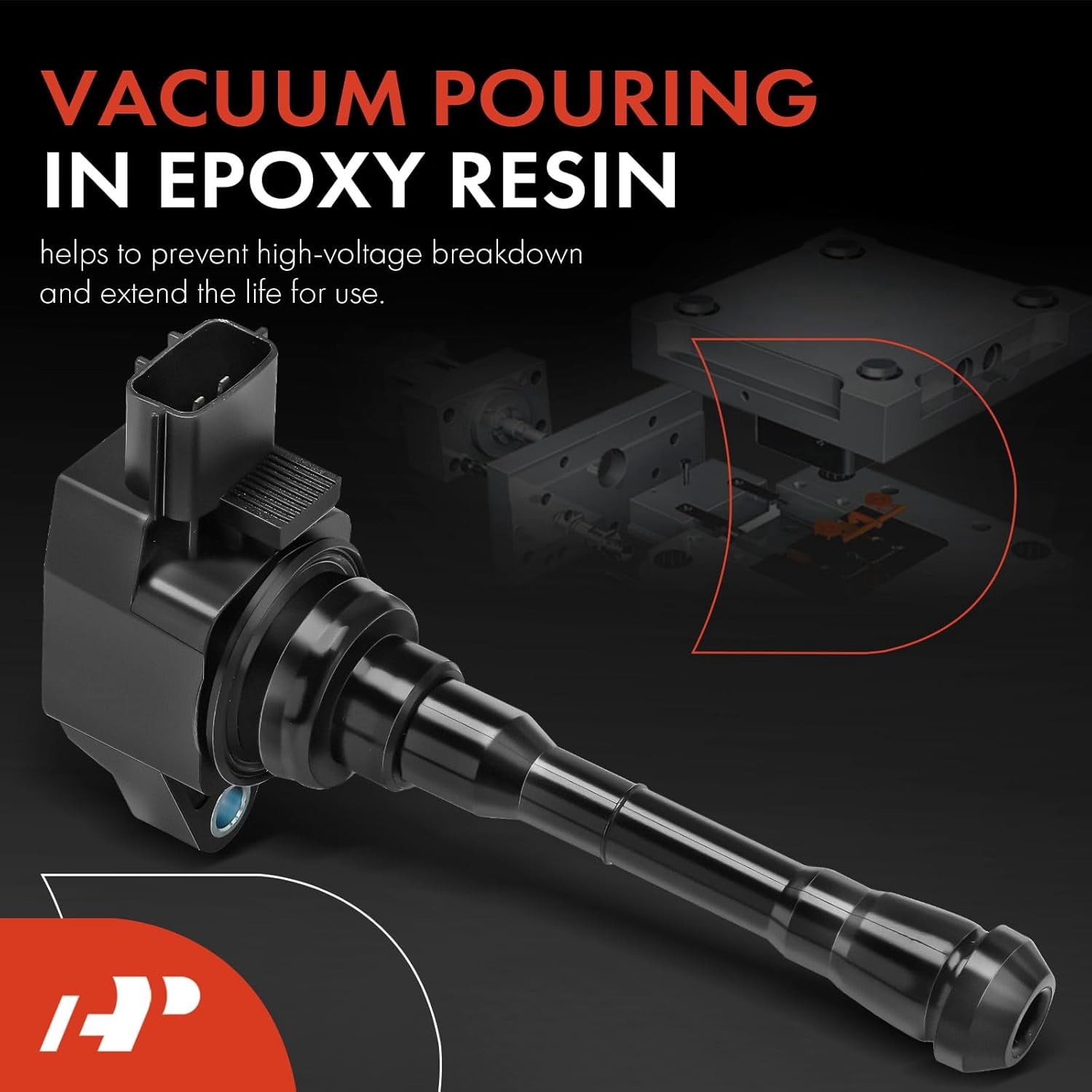 A-Premium Ignition Coil Pack Compatible with Nissan Juke 2011-2017 Sentra Rogue 2019 Rogue Sport 2017-2019 L4 1.6L 2.0L 4-PC