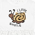thumbnail image 4 of Inktastic I Love Snails Girls Toddler Dress, 4 of 5