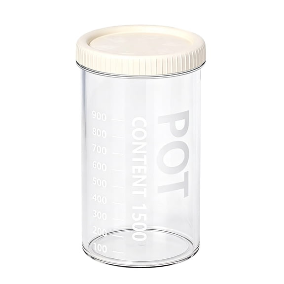 Airtight Food Storage Container with Lid, Reusable Plastic Jar for Meal Prep Snacks Leftovers, Dishwasher Freezer Safe