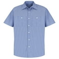 thumbnail image 3 of Red Kap Men's Short Sleeve Industrial Stripe Work Shirt, 3 of 5