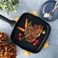 thumbnail image 5 of Oster 11 inch Aluminum Nonstick Square Grill Pan in Black, 5 of 5