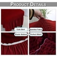 thumbnail image 4 of Gostoto Spandex Chair Cover with Skirt Wedding Party Decor Dining Room Seat Cover Furniture Protector, 4 of 4