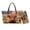 Multicolor - Highland Cattle Sunflower American Flag, variant on DISNIMO Sea Turtle Print Handbag and Wallet Set Flower Butterfly Print Tote Shoulder Bag with Wrist Strap Wallet Portable Leather Top Handle Purse