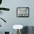 thumbnail image 5 of Clearance! VALSEEL Thin Electronic Clock, Digital Clock, Wall Mounted LCD Small Alarm Clock, Multifunctional Temperature Electronic Clock, 5 of 7
