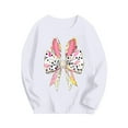 thumbnail image 2 of Bnwani Long Sleeve Toddler Shirt White Fall Crew Neck Casual Printed Tops 24 Months, 2 of 5