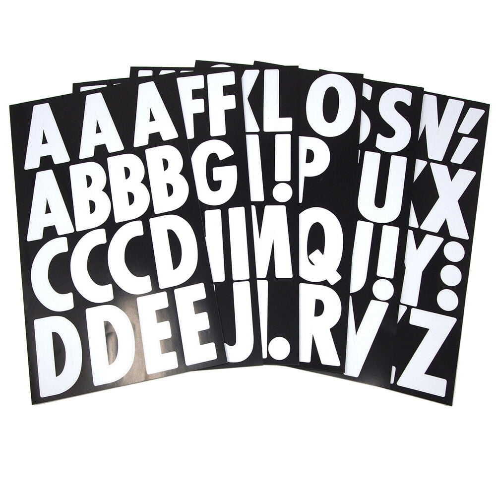 Big Font Alphabet Letter Stickers, Caps, 3-Inch, 82-Count, Metallic Gold