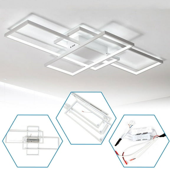 Modern Ceiling Light LED Acrylic Lamp Bedroom Chandelier Living Room Fixture
