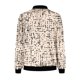 thumbnail image 4 of Ailaofu Womens Zip up Sweatshirt Jacket Stand Collar Hoodless Outerwear Casual Print Long Sleeve Bomber Coat with Pocket Fall, 4 of 5