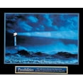 thumbnail image 2 of Unknown 24x20 Black Ornate Wood Framed with Double Matting Museum Art Print Titled - Lighthouse - Possibilities, 2 of 4
