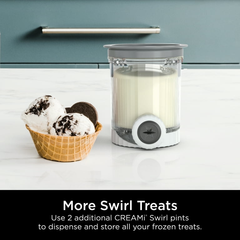 Ninja® CREAMi® Swirl Pints and Lids - 2 Pack, Compatible with