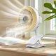 thumbnail image 5 of Mini ventilador de escritorio con carga USB, silencioso y con circulación de aire, con vibración, ajustable, plegable y portátil, para oficina y dormitorio, con marco de metal de bajo, 5 of 9