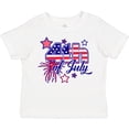 thumbnail image 3 of Inktastic 4th of July Fireworks Stars and American Flag Boys or Girls Toddler T-Shirt, 3 of 5