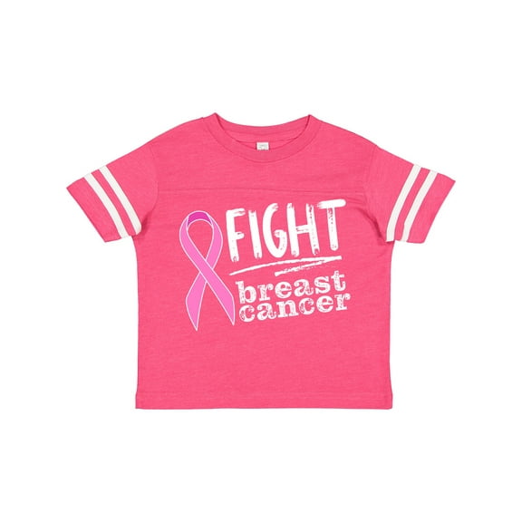 Inktastic Fight Breast Cancer Pink Ribbon Boys or Girls Toddler T-Shirt