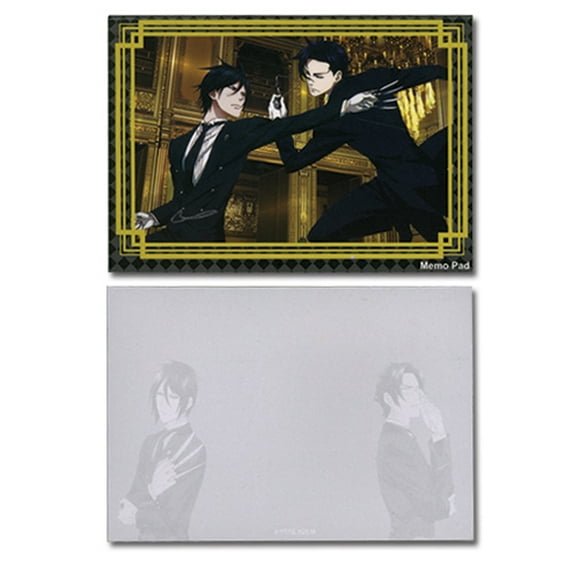 Memo Pad - Black Butler - New Sebastian Vs Claude Stationary Licensed ge72029