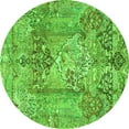 thumbnail image 1 of Ahgly Company Indoor Round Persian Green Traditional Area Rugs, 7' Round, 1 of 1