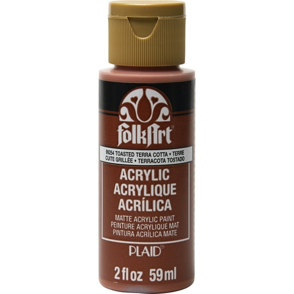 Folkart Acrylic Paint 2Oz-Toasted Terra Cotta