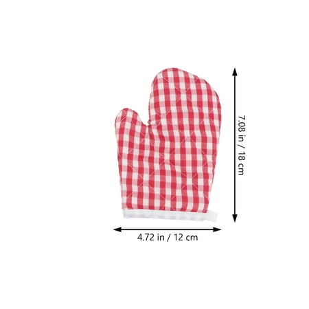 

Frcolor 2Pcs Kids Heat Insulation Anti-scald Gloves Kitchen Microwave Oven Gloves Mitts Baking Gloves