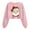 Pink, variant on Cadancy Santa Sweatshirt Women Funny Graphic Cropped Pullover Crewneck Long Sleeve Tops Casual Loose Holiday Xmas Winter Sweatshirts Party Trendy Outfits 2025