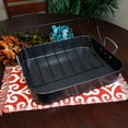 thumbnail image 2 of Gibson Home French Roaster 2 Piece Carbon Steel Turkey Chicken w/ Roast Rack, 2 of 13