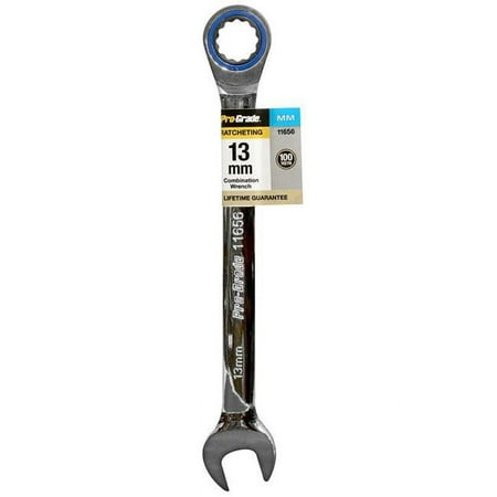 UPC: 0035794116552 | Pro-Grade 11656 13 mm Ratcheting Combo Wrench
