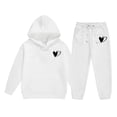 thumbnail image 5 of Ruyang Boys Girls Heart Graphic Tracksuit School Athletic Sweatsuits 2 Piece Outfits Pullover Hoodies Joggers Pants Set, 5 of 5