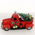 thumbnail image 6 of Metal Snowflake Red Farm Truck Christmas Centerpiece Holidays Home Furnishing Decoration Christmas Truck, 6 of 6