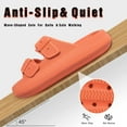 thumbnail image 2 of Slides Sandals Women Men Cloud Slippers Adjustable Buckles House Shower Shoes Cushion Soft Comfort, Orange, 2 of 7
