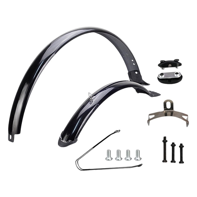 S SERENABLE Bike Front Rear Fenders 26 inch Cycling Accessories Practical Bike Mudguards Black Brace