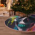 thumbnail image 5 of Sikiie Modern Abstract Colorful Skull A Nativity Christmas Tree Skirt, Jesus Christian Winter Holiday Tree Mat Decoration(30-48IN)48", 5 of 6