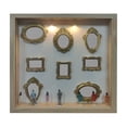 thumbnail image 5 of DIY Mini Museum Frames Silhouette Box Upgrade Shadow Box Frame Kit with Miniature Museum & Figurines - Celebrate Your Unique Memories in Style for Anniversary Wedding Birthday & Home Decor(Beige), 5 of 8