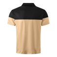 thumbnail image 4 of MQLKF Men's Four Seasons Leisure Fashion Assorted Colors Design Lapel Button Short Sleeve Tops Stylish Breathable Comfortable Breathable Handsome Men's Polo Shirt, 4 of 9