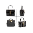 thumbnail image 2 of Deago Women's Small Square Box Crossbody Bag Mini Top Handle Tote Shoulder Bag Pouch PU Leather Satchel Purse Handbag with Adjustable Shoulder Strap (Black), 2 of 8