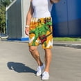 thumbnail image 7 of Kdxio Cool Dinosaur Playing Guitar Print Mens Sleep Shorts Bottoms Soft Comfy Pajama Wear Pants with Drawstring Pockets, 7 of 7