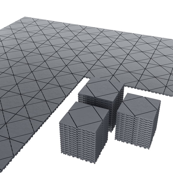 12"x12"Interlocking Deck Tiles,Anti-Slip Flooring,Plastic Floor Tile,Waterproof Paver Tile for Patio,Garage|Heavy-Duty,Easy DIY Installation