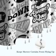 thumbnail image 6 of Football Words Pattern Shower Curtain 84"x72" ,Bathroom Decorative Shower Curtains Set with 12 Hooks,Modern Waterproof Washable Shower Curtain, 6 of 6