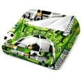 thumbnail image 4 of LHSHID Flannel Fleece Blanket American Football Field Green for Bedroom Couch Travelling Comfortable All Season Air Conditioning Blanket for Adult Chidern 50x60in, 4 of 6
