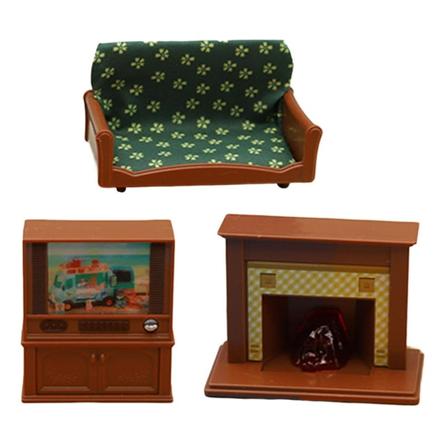 118 Dollhouse Furniture Set, Dollhouse TV Miniature Scene
