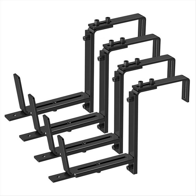4 Soportes Ajustables para Maceteros (6 A 12,5 Pulgadas) para Soportes para Jardineras, Jardineras para Ventanas, para Jardineras, Pared