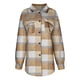 thumbnail image 4 of Pntutb Mujeres Autunm y Winter Plaid Impreso manga larga Turn-Down Collar Suit Cardigan Abrigo de lana tops Liquidación Pntutb Pntutb-2153, 4 of 5