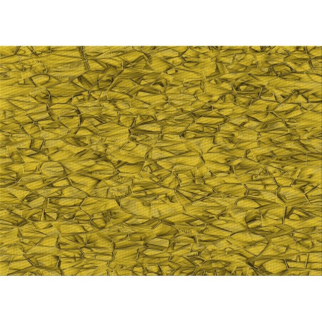 Ahgly Company Machine Washable Indoor Rectangle Transitional Dark Yellow Green Area Rugs, 8' x 12'