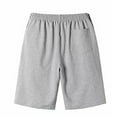 thumbnail image 4 of MIXUE Mens Shorts Summer Solid Color Elastic Waist With Pockets Loose Fit Running Training Basketball Outwear,Gray,S, 4 of 6