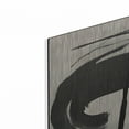thumbnail image 2 of Luxe Metal Art 'Black & Neutral Abstract 7' by Petals Prints Design, Metal Wall Art, 16"x24", 2 of 9