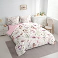 thumbnail image 3 of Manfei Chic Elf 7-Piece Bedding Comforter Set,Rustic Flower King Bedding Sets,Romantic Fairy Tale Theme Bed Sheets For Girl Teens,Microfiber Bedroom Decor Reversible, 3 of 8